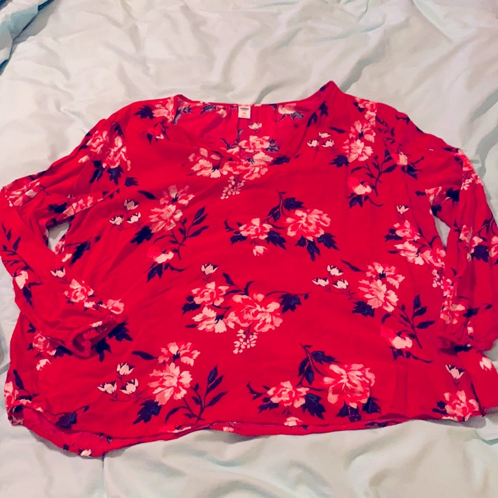 Women’s floral 3/4 length blouse